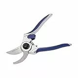 Amazon Basics Forbici da potatura a lama passante da 17,8 cm, Blu