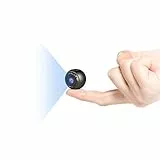 NIYPS Mini Telecamera Spia Nascosta, HD 1080P Portatile Micro Cop Spy Cam con Sensore di Movimento,Visione Notturna y Batteria,Senza Fili Piccola Video Sorveglianza Microcamera Spia (Rotondo)