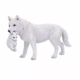 Nemesis Now Winter Bond Wolves - Statuina bianca, 30 cm