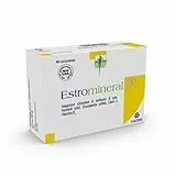 Estromineral Fit Integratore Alimentare Menopausa con Glucosamina Solfato, Isoflavoni di Soia, Calcio e Vitamina D3, senza Glutine e Lattosio, 40 Compresse