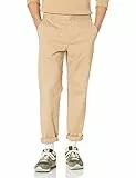 Amazon Essentials Pantaloni Chino in Cotone con Elastico in Vita e dal Taglio affusolato (precedentemente Amazon Aware) Uomo, Sabbia, L / 28L