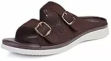 Hsyooes Sandali Donna Ciabatte Regolabile A Strappo Pantofole Ortopediche Estive Scarpe Spiaggia Antiscivolo A-marrone EU39=CN40