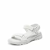 DREAM PAIRS Sandali Sportivi Piatti Donna Estate Leggere Scarpe da Spiaggia Sandali da Trekking Comodi e Casual Donna BIANCO SDSA2320W-E Taglia 40 (EUR)