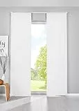 Gardinenbox Newyork 2020680-2 - Set di 2 tende oscuranti a pannello, 245 x 60 cm, colore: bianco