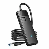 Inateck Hub USB 3.2 a 4 Porte con Cavo 100 CM, Estensione Hub USB A, Splitter di Trasferimento Dati USB 3.2 Gen 2 10Gbps Compatibile con Laptop, PC, MacBook PRO/Air, iMac, Surface PRO, PS 4
