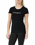 Emporio Armani Crew Neck T-Shirt Iconic Logoband, T-shirt Donna, Nero, L