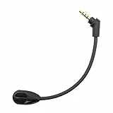 sciuU Microfono Boom Mic compatibile con Kingston HyperX Cloud Flight/Flight S Cuffie Gaming Wireless HX-HSCF-BK, per PS4 / PS4 Pro Computer PC, 3,5mm Jack Mic Flessible Cancellazione del Rumore