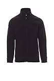 PAYPER Nepal Felpa Pile Uomo Donna 100% Poliestere Chiusura Zip Elastici stringi Polso Tasche Laterali Nero (L)