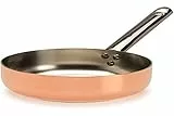 Pentole Agnelli Padella con Un Manico Tubolare Fondo Induzione, Rame/Argento (Copper/Silver), 24 cm