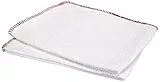 Perfetto Candido Strofinaccio Pavimenti, Cotone, Bianco/Cuciture Rosso, 29 x 22 x 1 cm