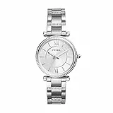 Fossil Orologio Carlie da donna, movimento al quarzo, cassa 35 mm in acciaio inossidabile con bracciale in acciaio inossidabile, ES4341