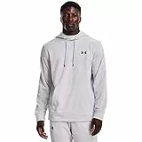 Under Armour Felpa con Cappuccio e Zip Intera Top in Pile, Halo Gray, S Uomo