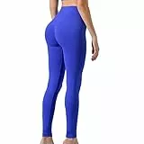Risalti Leggins Push Up Donna Sculpt - Leggins Sportivi Donna, Leggings Donna a Vita Alta Senza Cuciture, Pantaloni Donna Estivi Yoga e Fitness, 100% Made in Italy