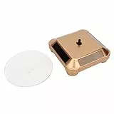 Jadeshay Espositore Rotante Girevole a energia Solare Multiuso Orologio Telefono Gioielli Display Porta Trucco Rack(Oro)