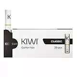 KIWI Ricambi, Tips Ufficiali in Cotone per Sigaretta Elettronica KIWI Classic, Pacchetto da 20