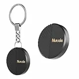 Nutale Findthing Localizzatore Trova Oggetti Smarriti e Chiavi con App per Cani, Bambini, Gatti, Bagagli, Portafogli, Batteria Sostituibile Impermeabile (nero-1)