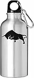 Charging Stock Market Bull Borraccia per borraccia turistica Argento 500ml