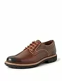 Clarks Batcombe Hall Scarpe Stringate Derby Uomo, Marrone (Dark Tan Leather), 42 EU
