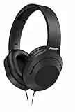 PHILIPS AUDIO Philips H2005BK/00 Cuffie Stereo Over Ear con Filo 2 m (Driver al Neodimio da 40 mm, Isolamento Acustico Passivo, Fascia Regolabile e Leggera) Nero, Modello 2020/2021, Taglia Unica