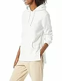 Amazon Essentials Felpa a Casacca con Cappuccio in Spugna Francese Donna, Bianco, M