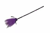 Ciao- Scopa da Strega (85cm, smontabile) con Tulle Bicolore, Viola/Nero Accessorio Travestimento, Colore, 31455