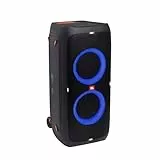 JBL PartyBox 310 Speaker Wireless Bluetooth Portatile con Effetti di Luce, Cassa Altoparlante Impermeabile IPX4 per Feste, Ingresso per Microfono e Chitarra, USB, fino a 18 h di Autonomia, Nero
