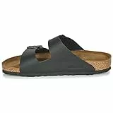 Birkenstock Arizona Birko-flor, Sandali A Punta Aperta Unisex Adulto, Nero, 39 EU