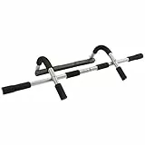 Ultrasport Unisex 4-1 Barra trazioni, Allenatore parte superiore del corpo, Allenatore multifunzionale, Attrezzatura per esercizi a casa e ufficio, lunghezza telaio ca. 61 a max. 81, Grigio e Nero