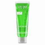 Vitabay Aloe vera gel 250 ml (99,99%) con estratto di cetriolo - Gel aloe vera crema corpo aloe vera - Crema doposole aloe vera - Gel aloe vera nutrisce la pelle e ha un effetto lenitivo ed emolliente