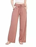 LAPASA Pantaloni Tuta Donna con Tasche Meditazione Yoga Relax Lounge Pigiama L59 S Beige