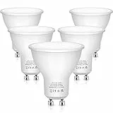Fulighture GU10 lampadine LED [5 pezzi], bianco caldo, 6W lampadine spotlight (55W lampadine alogene equivalenti), 3000K 500lm 120-Degree Beam Angle lampadine da incasso a soffitto, non dimmerabile
