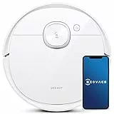 ECOVACS ROBOTICS DEEBOT T9 robot aspirapolvere con funzione di pulizia, 3000 PA, rilevamento ostacoli 3D, robot aspirapolvere con batteria da 175 min, Alexa, bianco