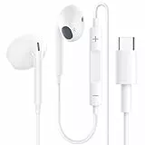 Cuffie USB C,Hi-Fi Stereo Auricolari In-Ear Tipo C,con Microfono e Controllo del Volume, Cuffiette Type C per Samsung S23 S22 S21,Huawei P50 P40 P30, Google Pixel 7 6 5 4, iPad Pro, One Plus, XiaoMi