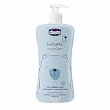 CHICCO Natural Sensation Bagno Shampoo Senza Lacrime, Con Aloe e Camomilla, Azione Idratante e Lenitiva, Deterge la Pelle e i Capelli del Bambino con Delicatezza, 500 ml