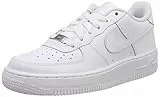 Nike Air Force 1 (Gs), Scarpe da Ginnastica Basse Unisex - Bambini e ragazzi, Bianco, 37.5 EU