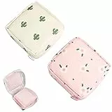 Comius Sharp Sacchetto Di Stoccaggio Per Tovaglioli Sanitari 2 PCS Borsa Del Kit Di Periodo Per La Scuola In Tamponi Femminili Mestruazioni Di Primo Periodo Borse Per Donne E Ragazze
