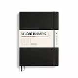 LEUCHTTURM1917 327366 Taccuini Master Classic (A4+), Copertina rigida, 235 pagine numerate, Nero, Puntini