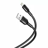 Générique Cavo di ricarica per iPhone corto da 1 m, cavo da USB A a Lightning, cavo di ricarica rapida per iPhone compatibile (nero)