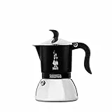 Bialetti Fiammetta Induction Caffettiera, Aluminium, Steel, Nero, 4 Tazze