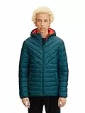 TOM TAILOR Denim Giacca Trapuntata Leggera, Uomo, Verde (Deep Jade Green 19059), XL