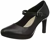 Clarks Ambyr Shine, Scarpe décolleté Donna, Pelle Nera, 38 EU