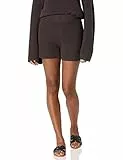 The Drop Faith, Pantaloncini in Maglia a Costine, da Infilare da Donna, Cioccolato, M