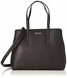 Calvin Klein Borsa Tote Bag Donna Ck Must Medium con Tasche Interne, Nero (Ck Black), Taglia Unica