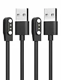 Sinoacc Caricatore Compatibile con SKG letsfit Cubitt Yamay Willful Fitpolo Koppet tozo Wyze umidigi Blackview 3.3m USB Cavo Di Ricarica Magnetico Per Umidigi 3S 3 2 2s Urun Smartwatch - 2 Pack