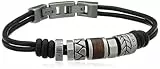 Fossil Bracciale Da Uomo, Lunghezza: 20 + 1,5 Cm Bracciale In Acciaio Inossidabile Argento, JF84196040