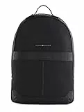 Tommy Hilfiger Zaino Uomo TH Elevated Nylon Backpack Bagaglio a Mano, Nero (Black), Taglia Unica
