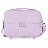 Pepe Jeans Accent Borsa da toilette adattabile con tracolla viola 29x21x15 cm ABS rigido 9,14 l 0,84 kg
