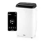 Princess Condizionatore Portatile Smart 12000, Intelligente con app di controllo, Touchscreen, Controllabile con Siri e Google Assistant, 12.000 BTU, Bianco