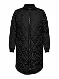 ONLY CARMAKOMA Carcarrot New LS Long Quilted Jacket Otw Giacca, Nero, 50 Donna