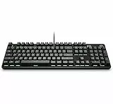 HP - Gaming Pavilion 500 Tastiera a Membrana, Retroilluminazione LED 4 Colori, Tasti Funzione, Tasti Multimediali, Tasti Gaming, Piedini Regolabili 2 Posizioni, Connessione USB, Layout Italiano, Nera